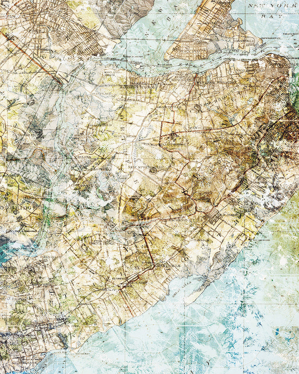 Papier peint panoramique Mix Map