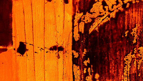Papier peint panoramique Bubbles Ascending orange