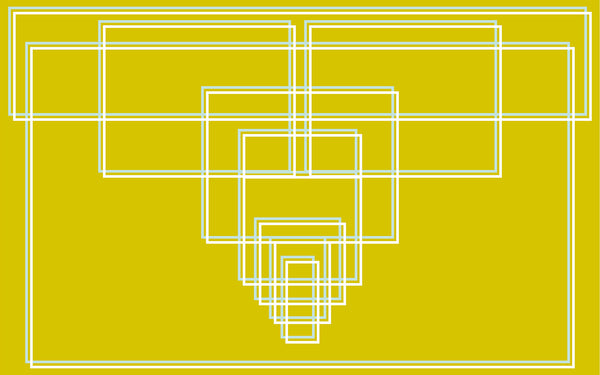 Papier peint panoramique Mills Board Center icegrey-yellow