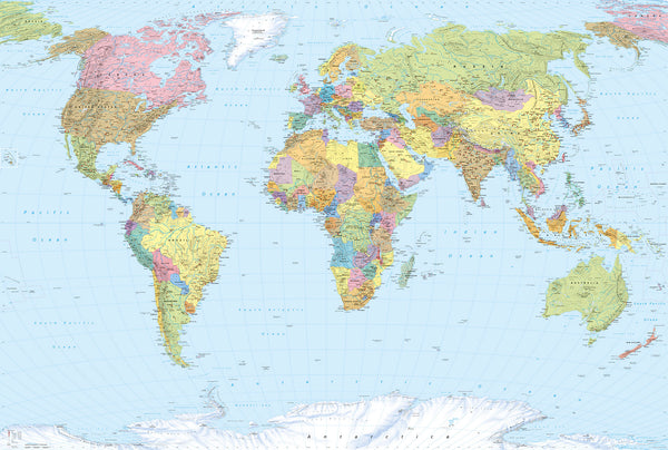 Papier peint panoramique World Map