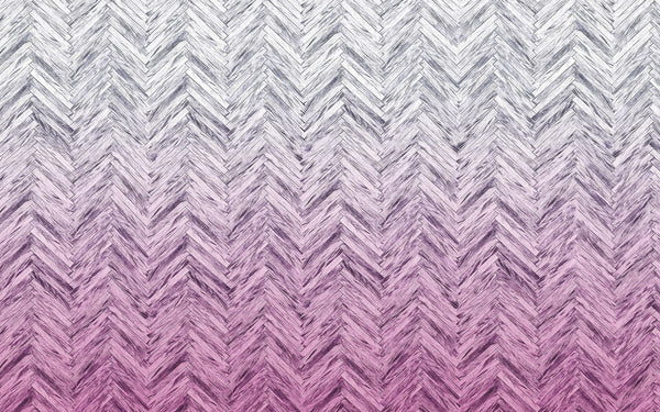 Papier peint panoramique Herringbone Pink