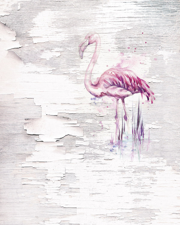 Papier peint panoramique Pink Flamingo