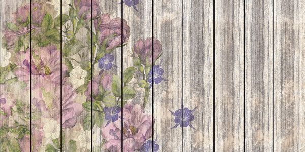 Papier peint panoramique Vintage Rose – 500 × 250 cm