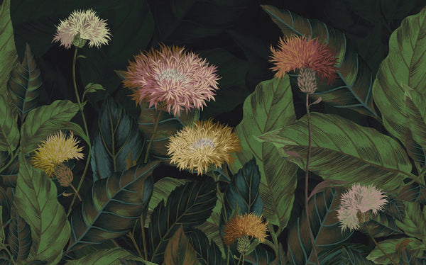 Papier peint panoramique Flowerly