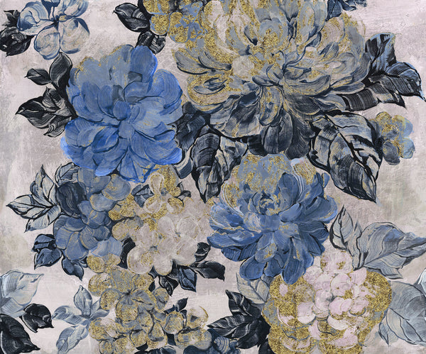Papier peint panoramique Vintage blue Garden