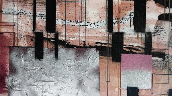 Papier peint panoramique Squares Dropping