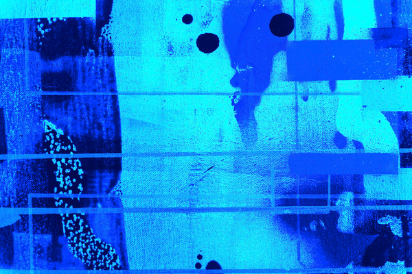Papier peint panoramique Drops Lapping blue