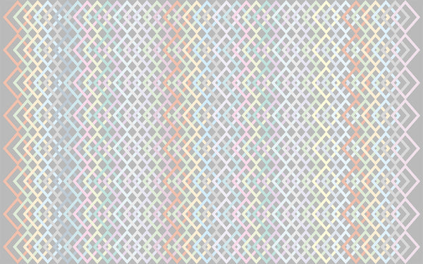 Papier peint panoramique Structure Rhombus lightgrey-pastell