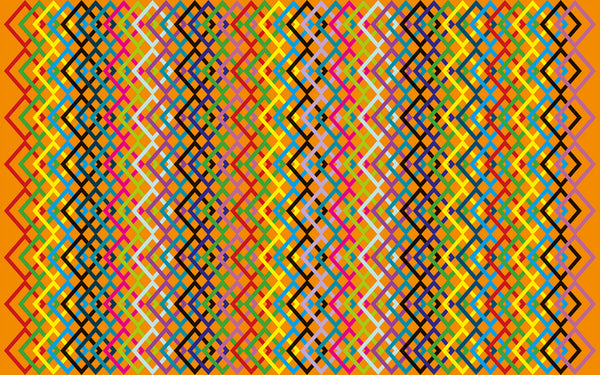 Papier peint panoramique Structure Rhombus orange-bright