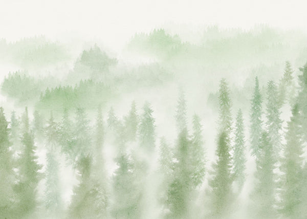 Papier peint panoramique Blurry Woods