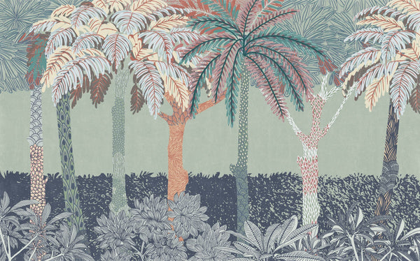 Papier peint panoramique Patterned Palms